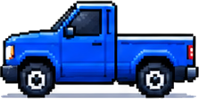 Pixel art pickup truck