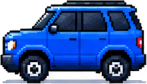 Pixel art SUV